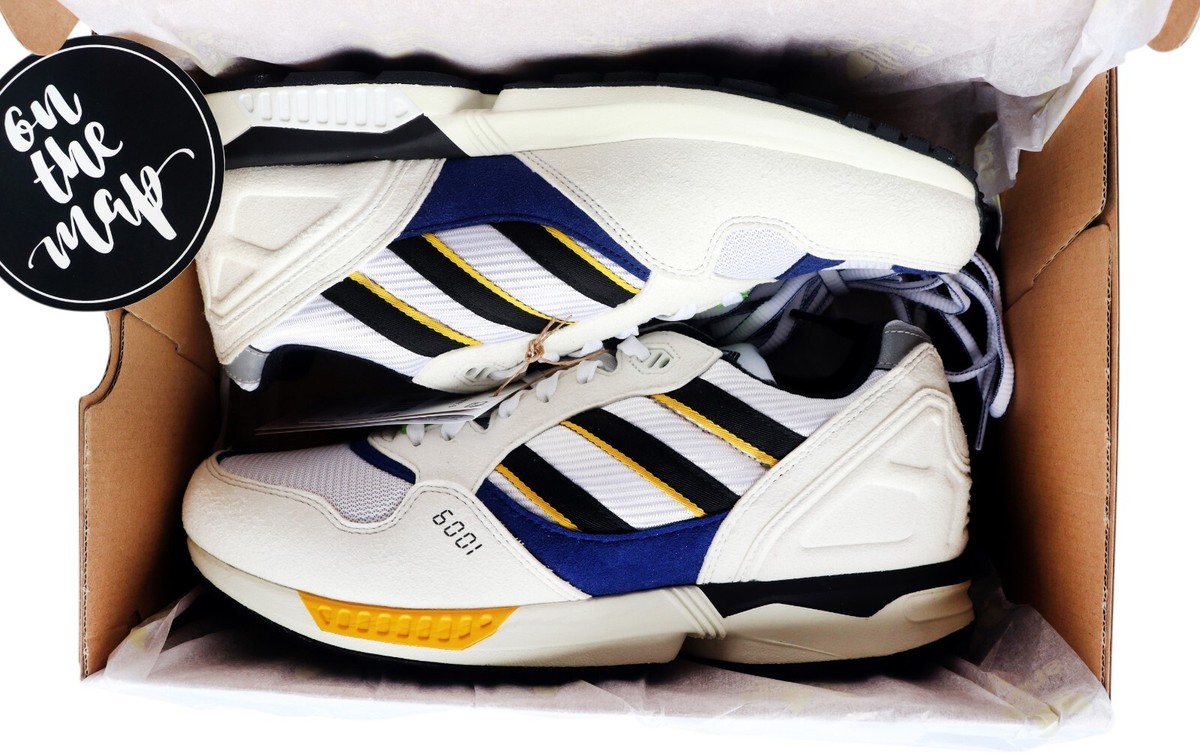 Adidas x Civilist ZX 6001 B Crystal White Blue UK 5 7 8 9 10 11 12
