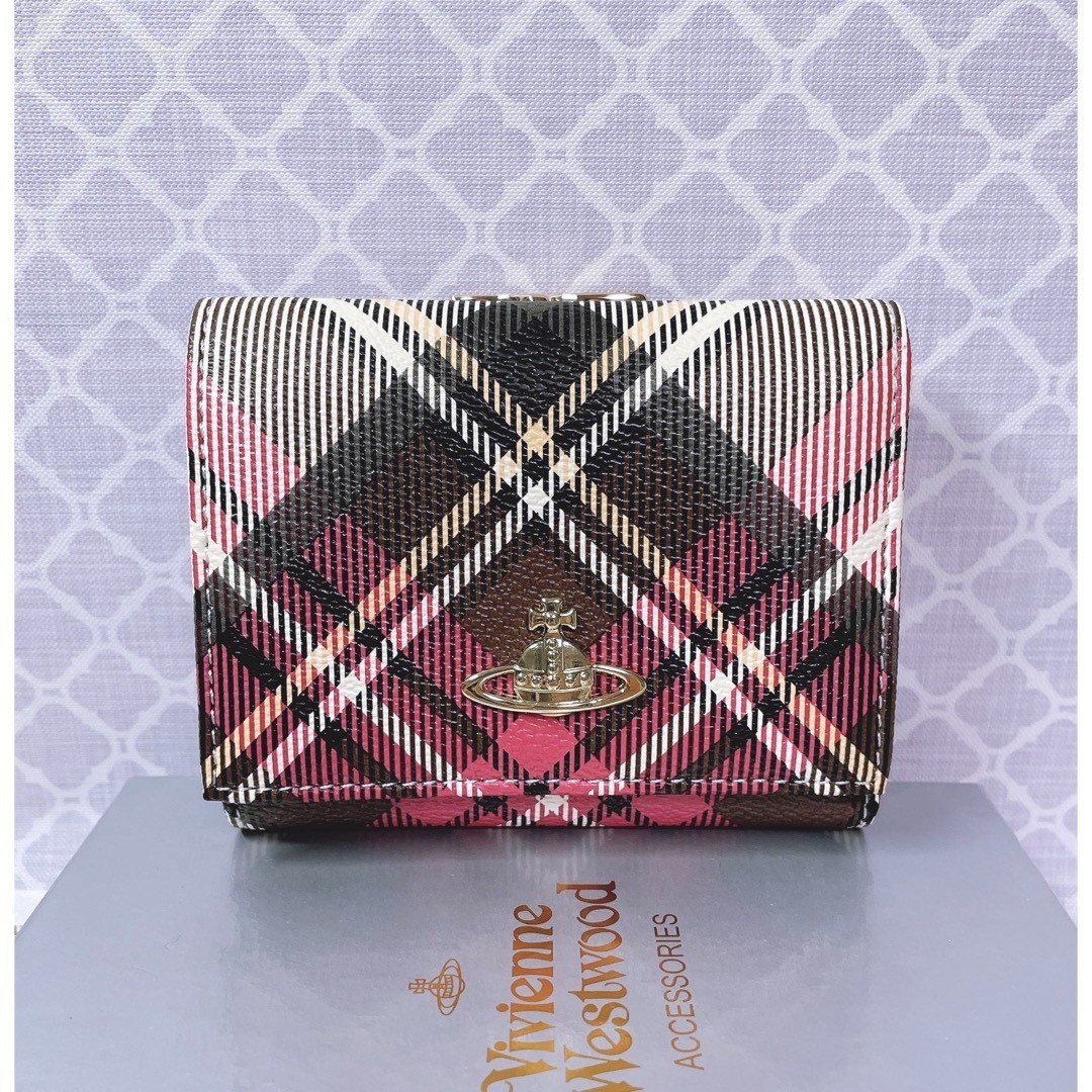 Vivienne Westwood Gamaguchi Trifold Wallet 913VW114 checked