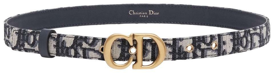 Christian Dior Sizes 80cm/32in Saddle Oblique Jacquard 20 Mm Belt