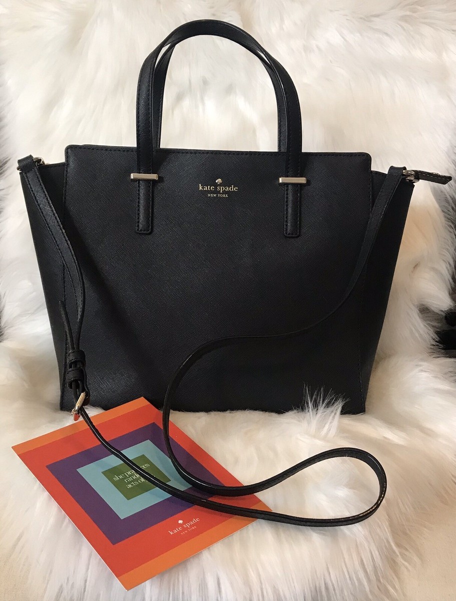 Kate Spade New York Purse Bag Cedar St Hayden Black Saffiano