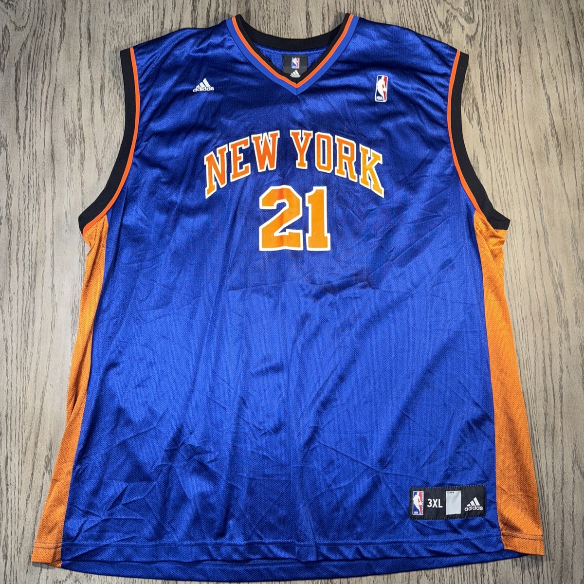 New York Knicks Wilson Chandler #21 NBA Jersey Adidas 3XL Blue