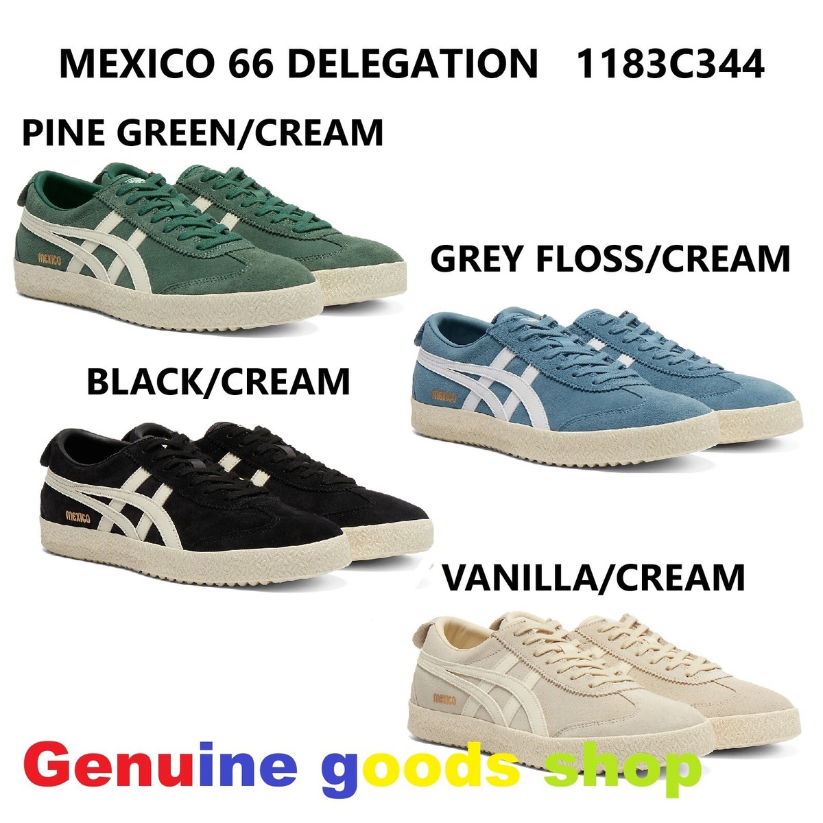 Onitsuka Tiger Mexico 66 DELEGATION 1183C344 Upper Cowhide Suede