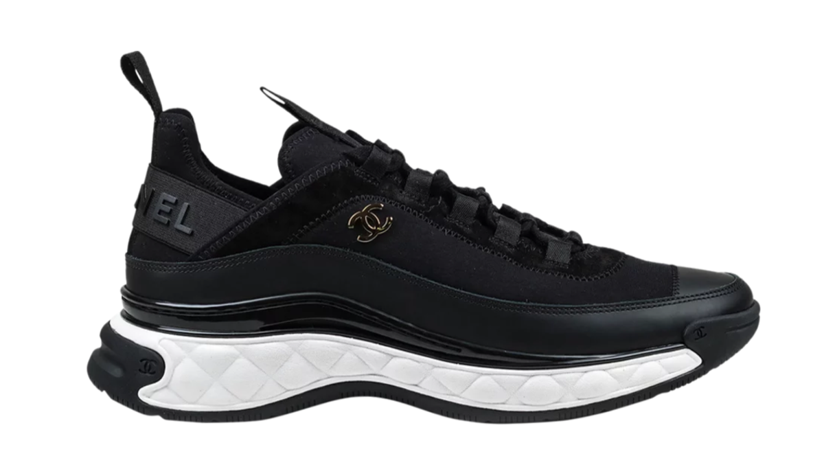 Chanel S22 G35617 black sneakers runners trainers 41 EUR size New