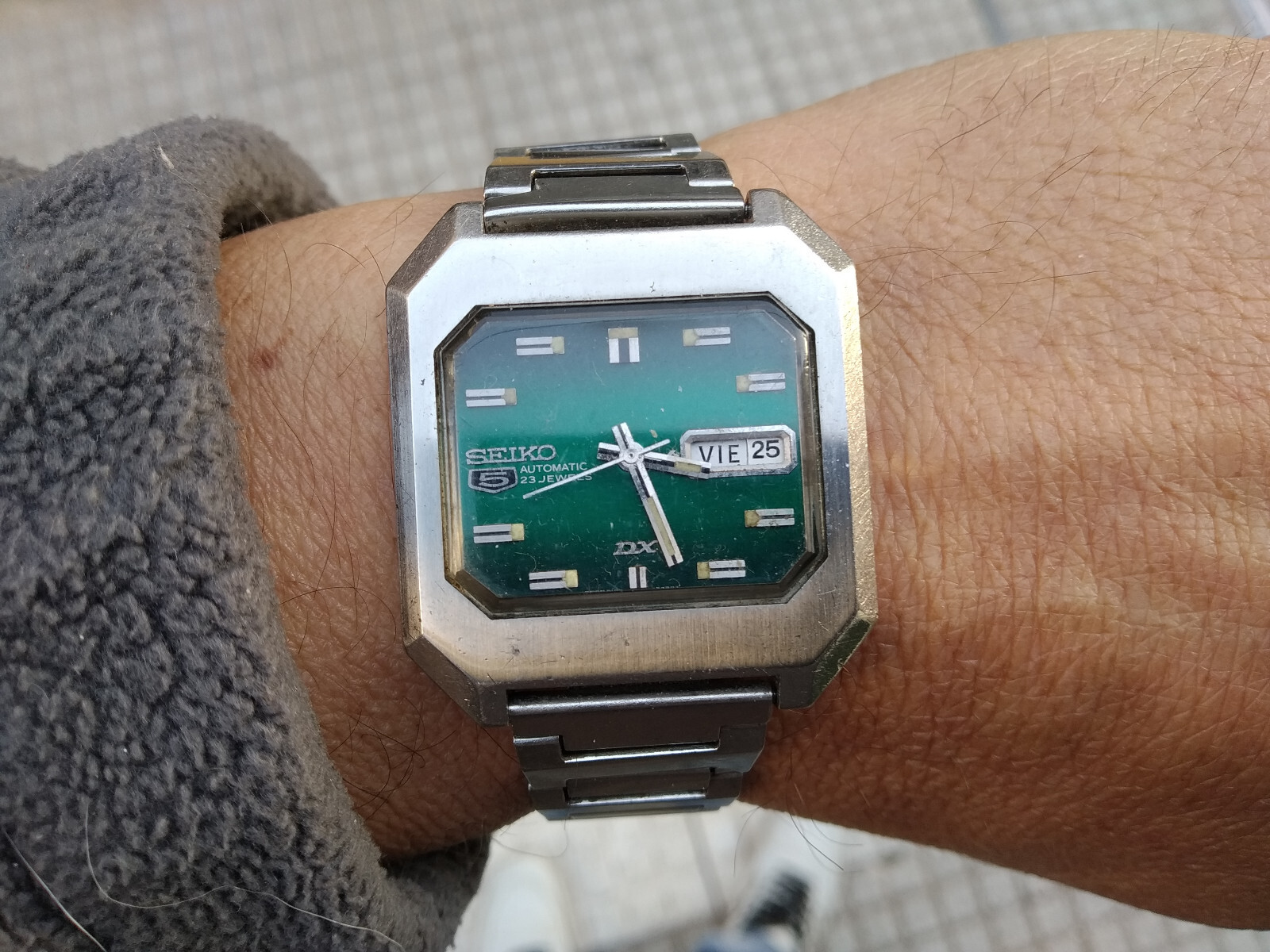 SEIKO 5 DX 6106 5480 SQUARE AUTOMATIC BRACELET ALL ORIGINAL