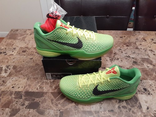 Nike Kobe VI 6 Christmas Grinch Ds Sz 13 Protro Prelude Sample 12