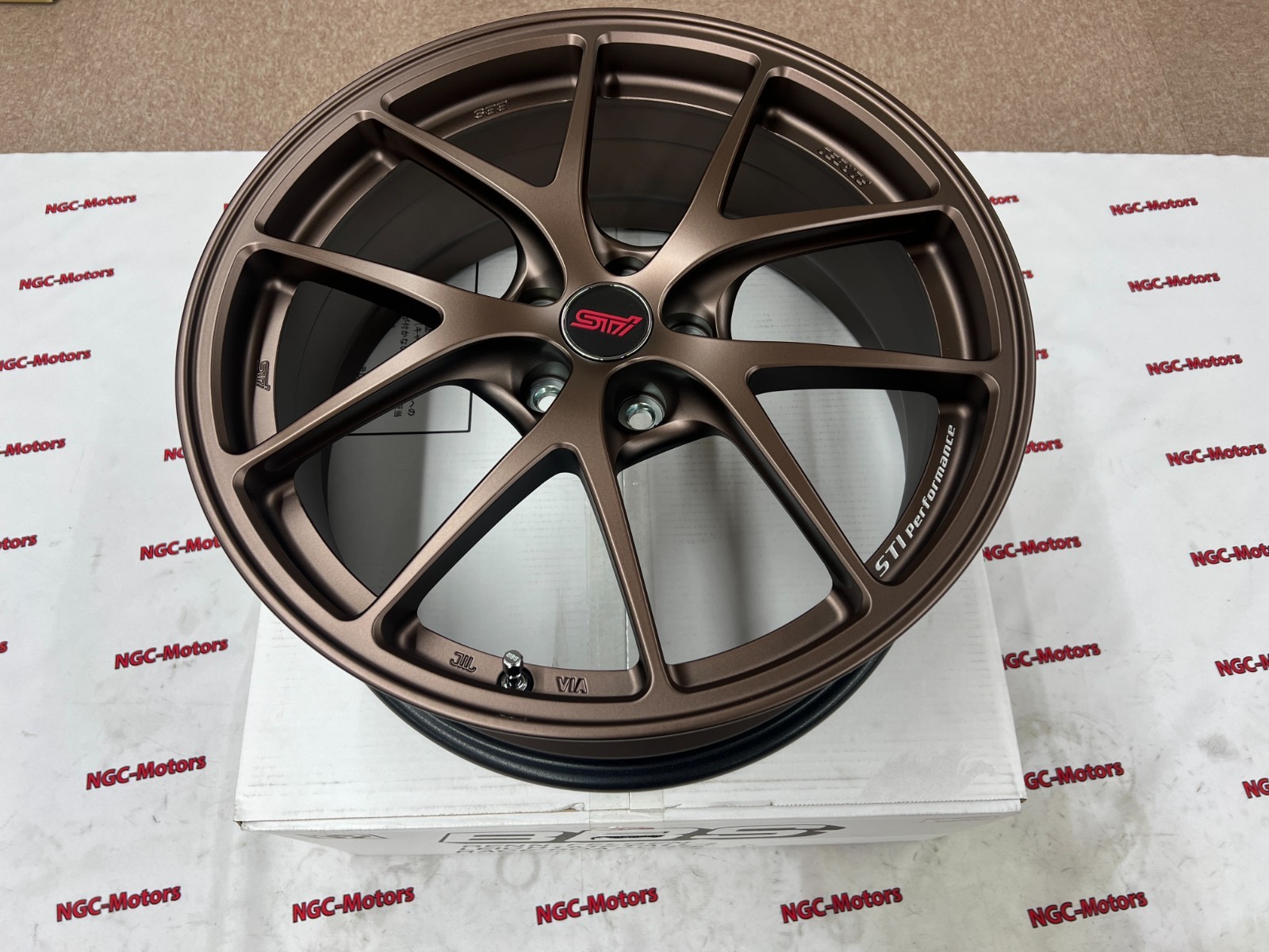 SINGLE 1pc STI Performance Wheel BBS 18x7.5J Matte Bronze For