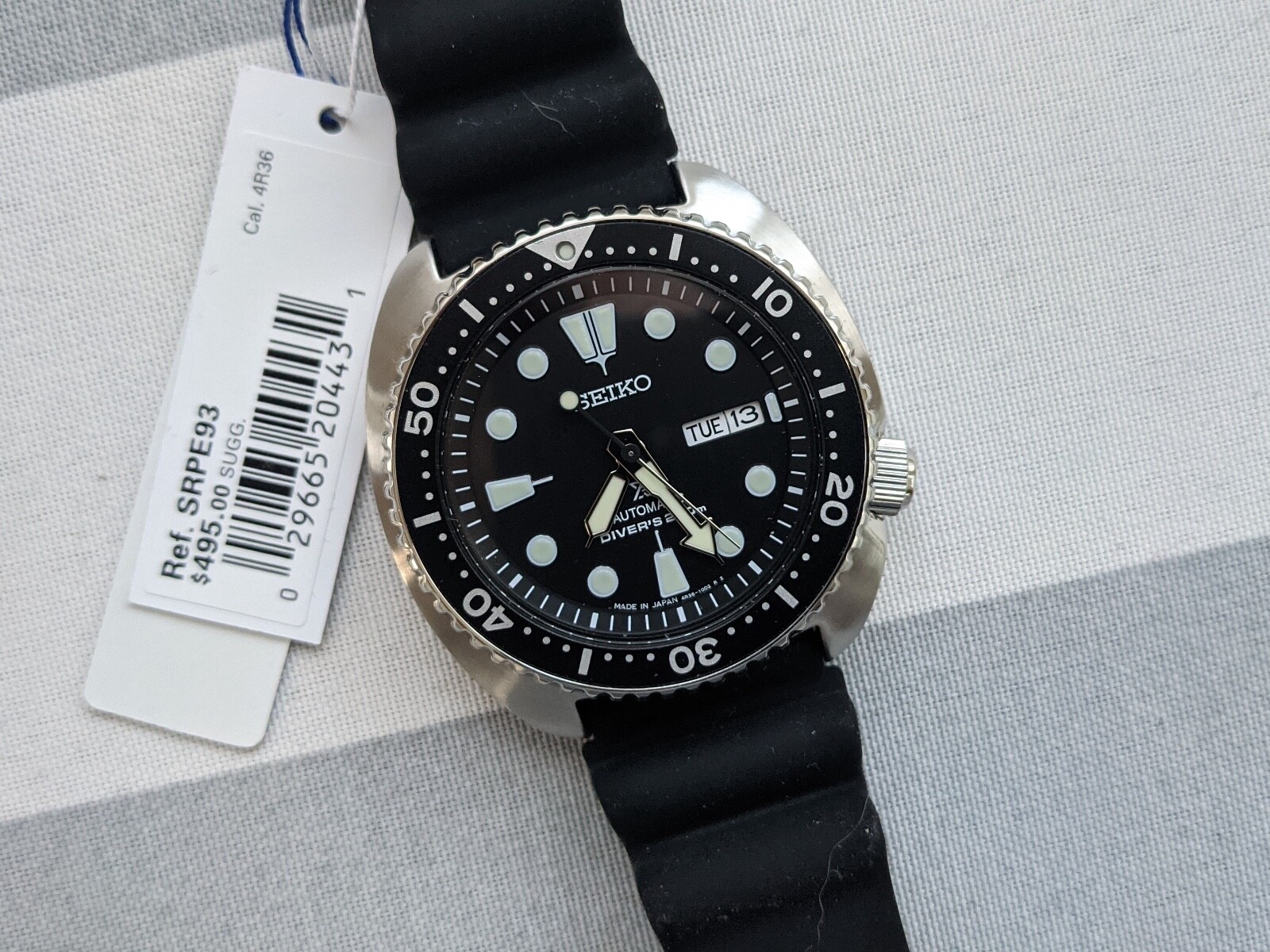 Seiko Mens SRP777/SRPE93J1 Turtle 45mm, Automatic ( FEDEX 2 DAY