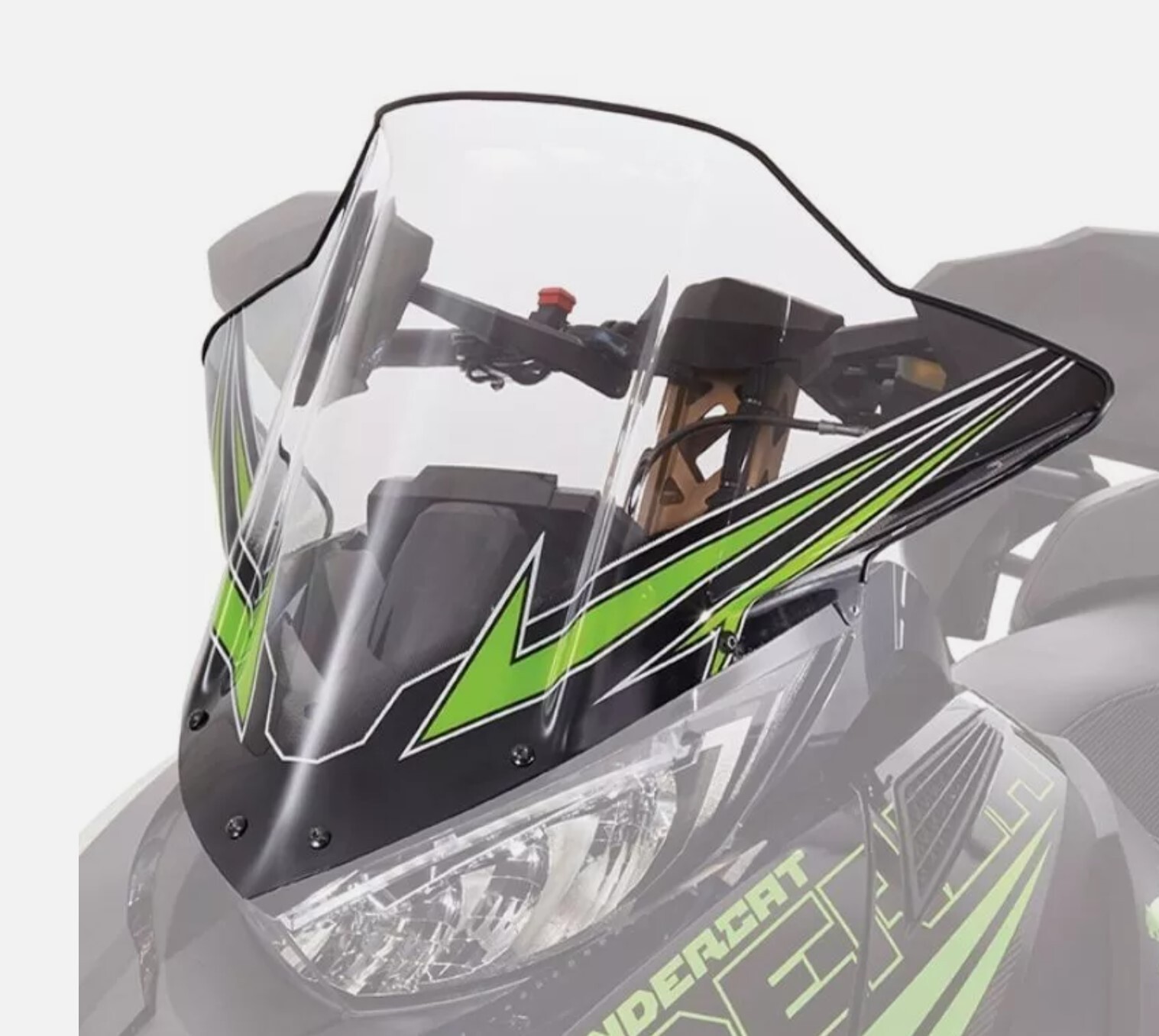 OEM Arctic Cat Mid LXR Accessory Green Windshield 8639-135 READ