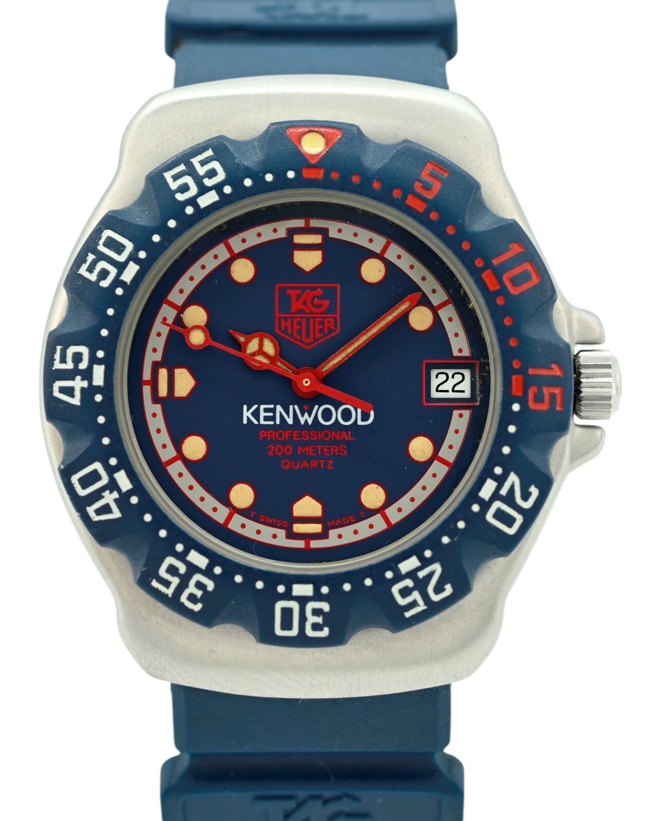 RARE Tag Heuer 35mm Formula 1 Kenwood Dial Blue/ Red/ Silver F1