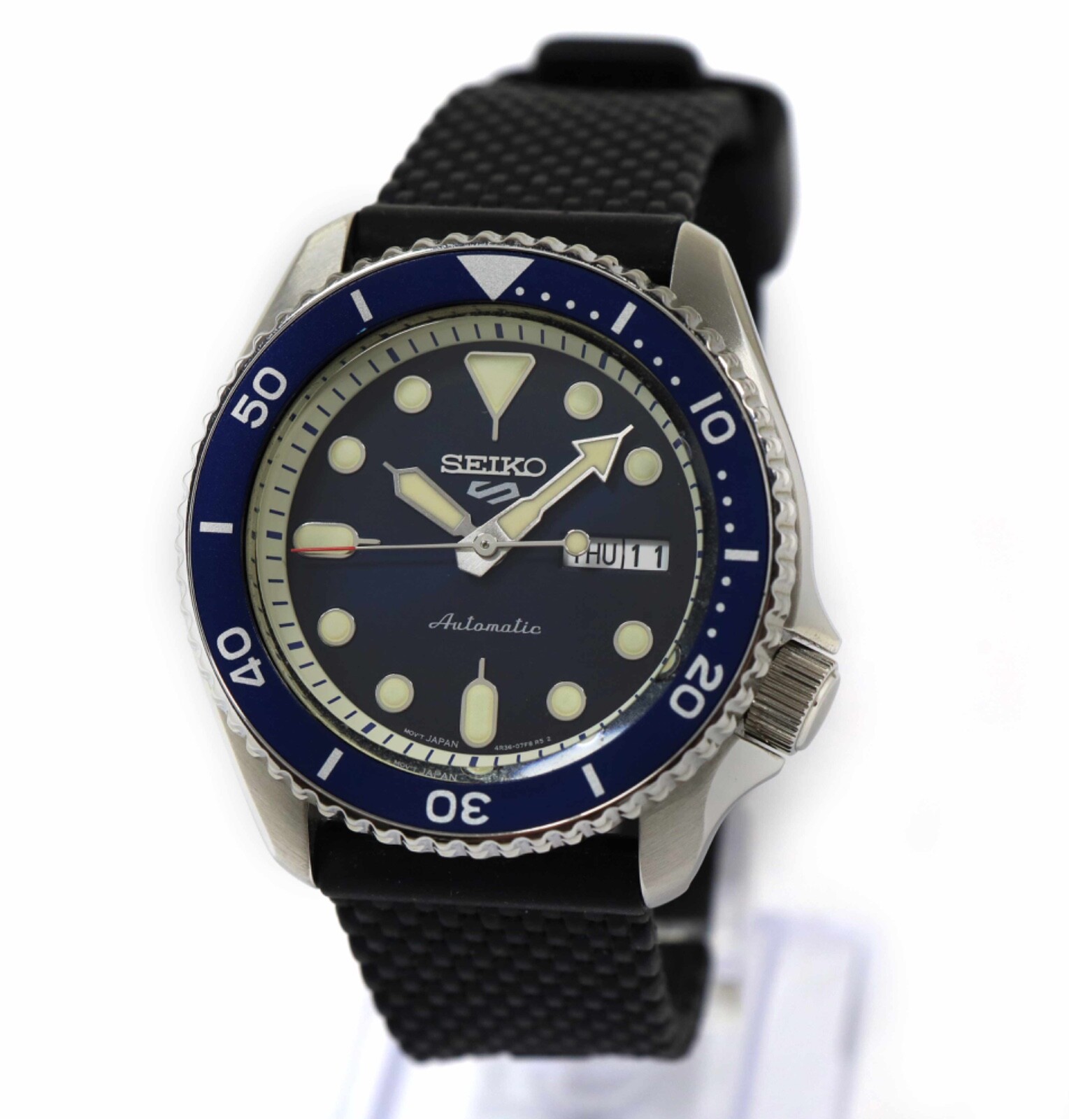 Seiko 5 Sports Automatic 4R36-07G0 42mm Blue Dial Stainless Steel