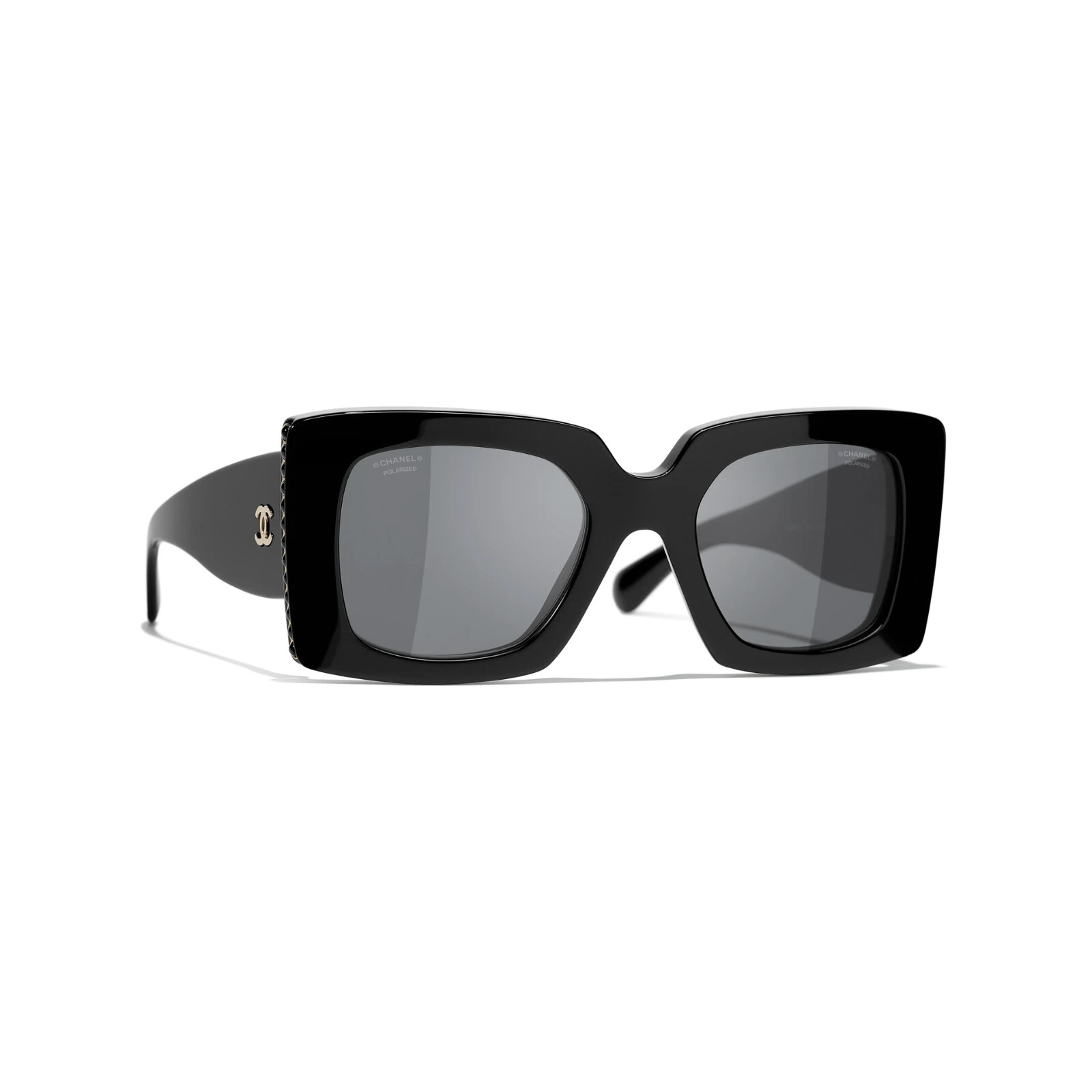 Chanel CH5480H c 622/T8 Black Frame w Glass Pearls / Gray