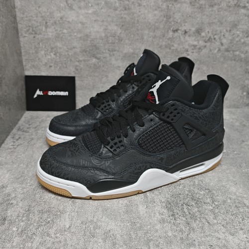 Level SS/New - Air Jordan 4 Retro Laser Black Gum 30th Anniversary