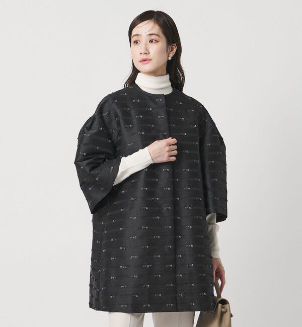 リボン カットジャガード コート（UNITED ARROWS）｜ルミネの