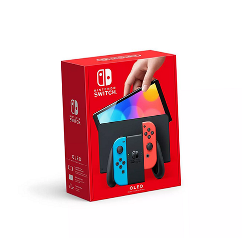 Nintendo HEGSKABAA Switch - OLED Model with Neon Red & Neon Blue