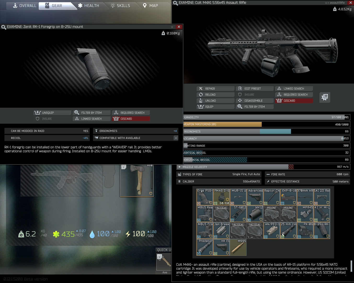 RK-1 Foregrip on a B-25U Mount's Ergo Has Been nerfed to only +4
