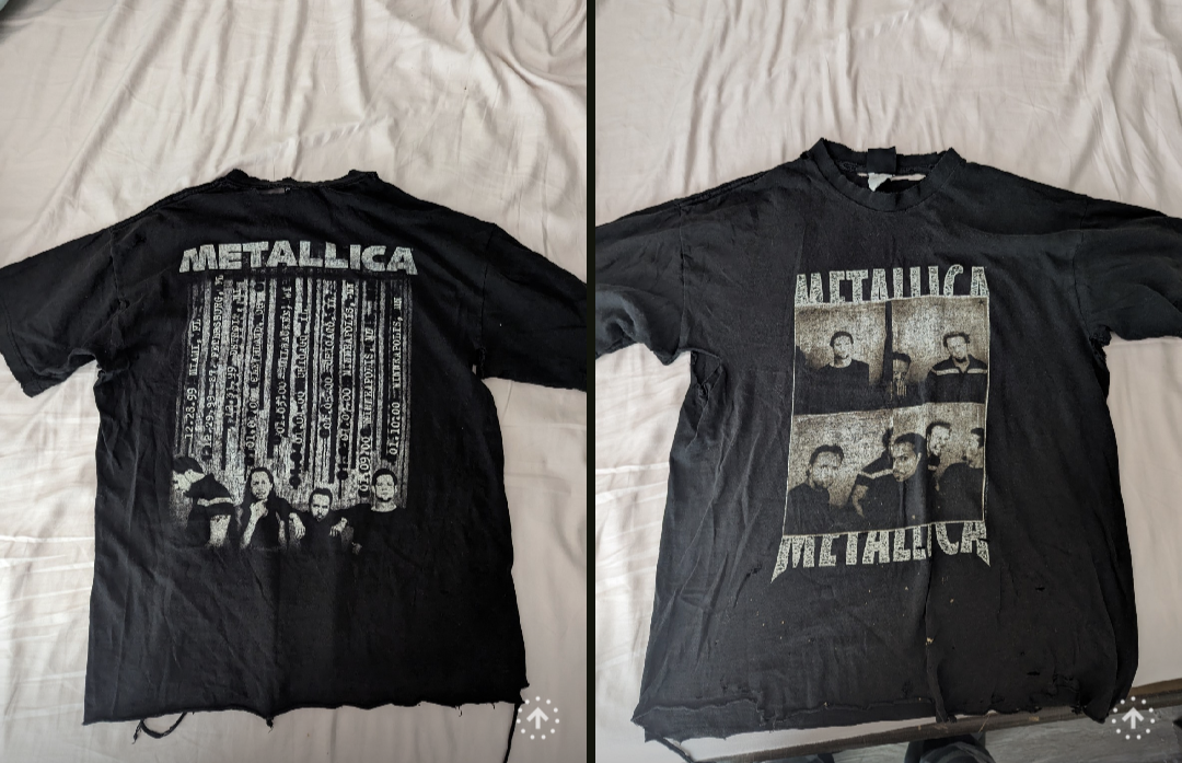 Legit check please on 'vintage tee' : r/Metallica