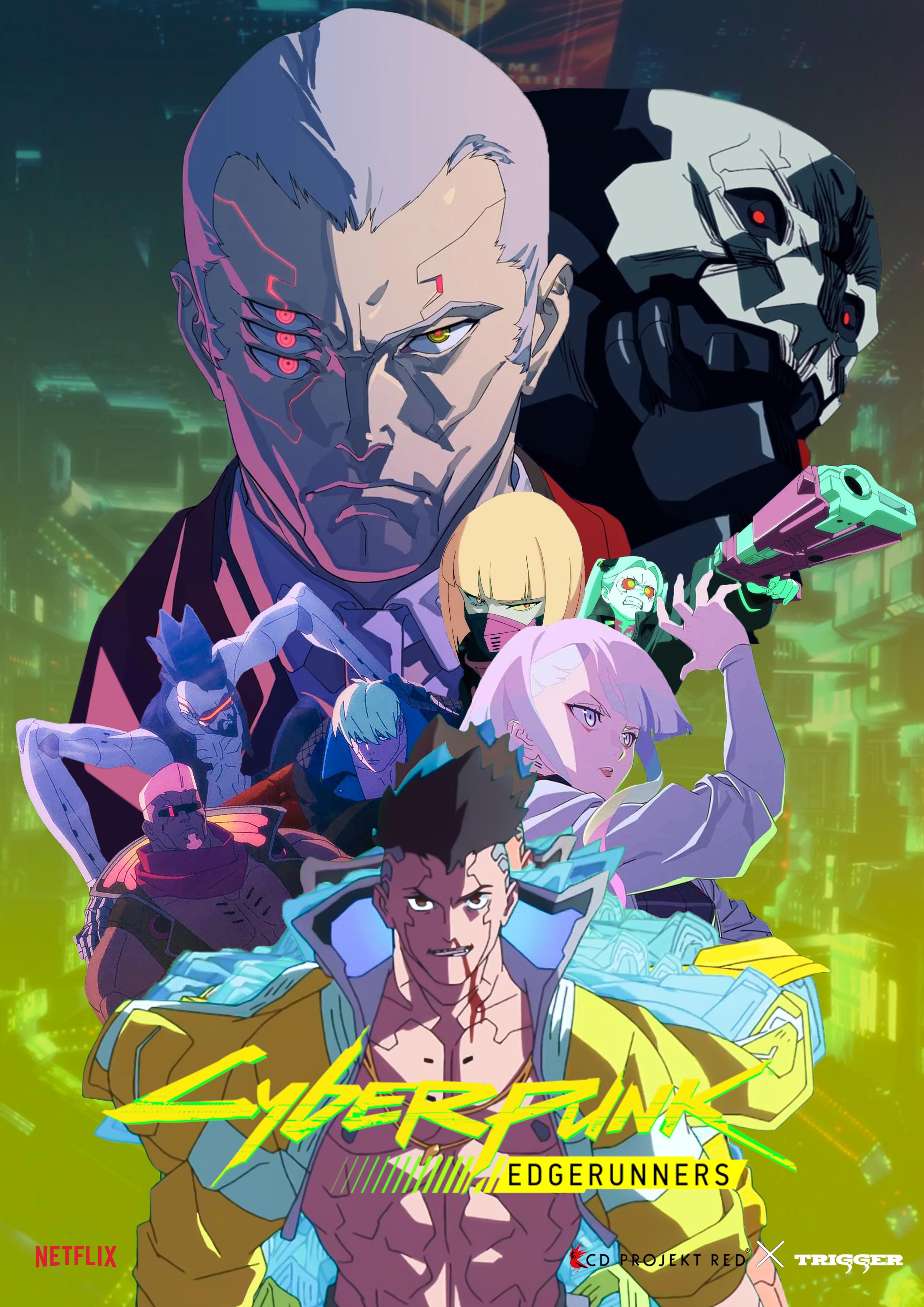 2年くらい前にサイバーパンク エッジランナーズのポスター作ったん