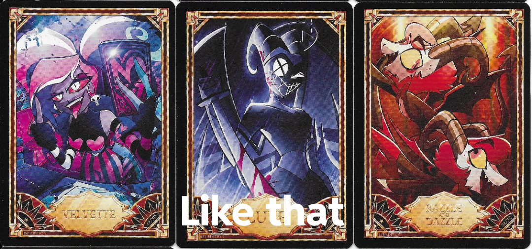 Hazbin Hotel トレーディングカード : r/HazbinHotel