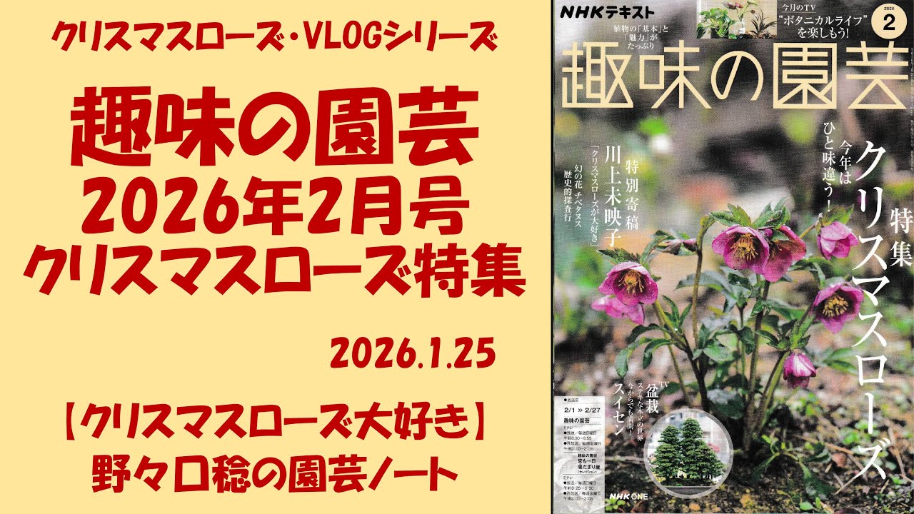 2026.1.25 Hobby Gardening February 2026 issue features Christmas