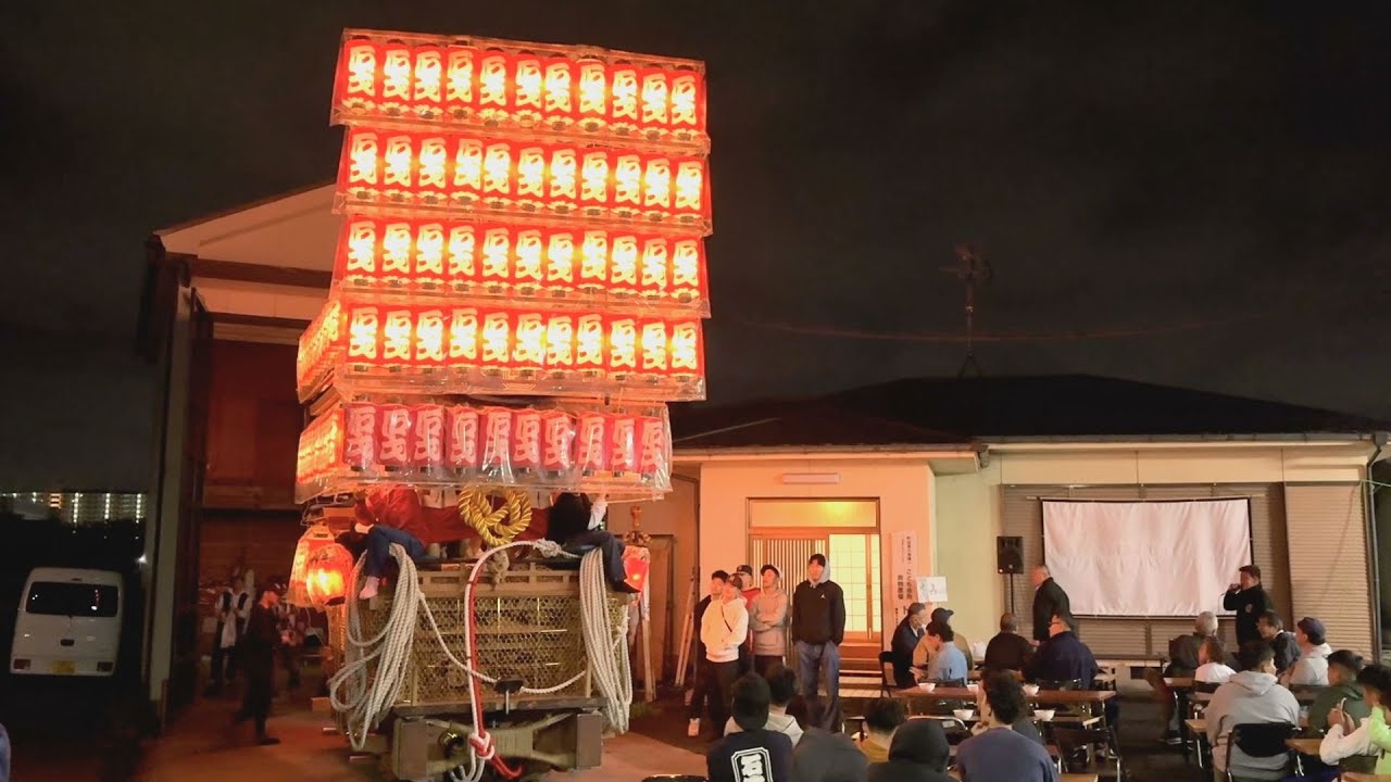 2025.04.28 貝塚市 石才町 地車新調30周年記念曳行 前夜祭 令和七年四