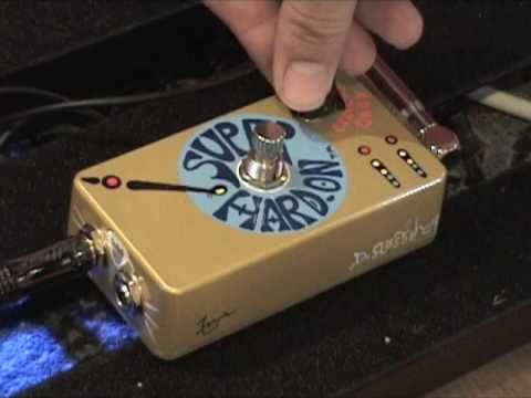 Z-Vex SUPER HARD ON boost drive guitar effects pedal demo - YouTube