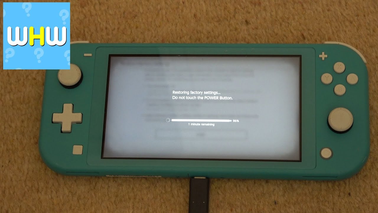 How to FULLY RESET Nintendo Switch Lite to RESELL - YouTube