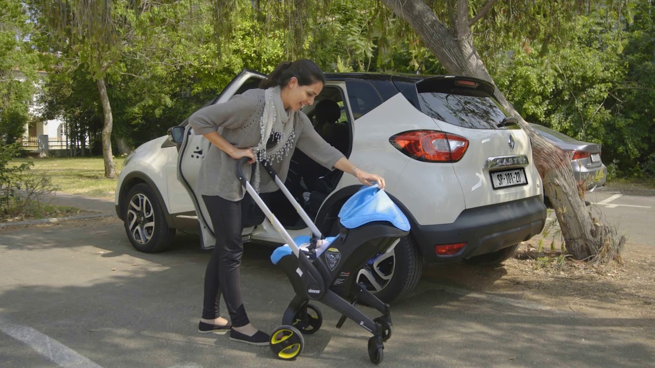 チャイルドシートにもなるベビーカー doona（ドゥーナ） - YouTube