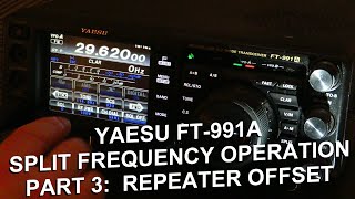 Yaesu FT-991A Repeater Shift and Operation - YouTube