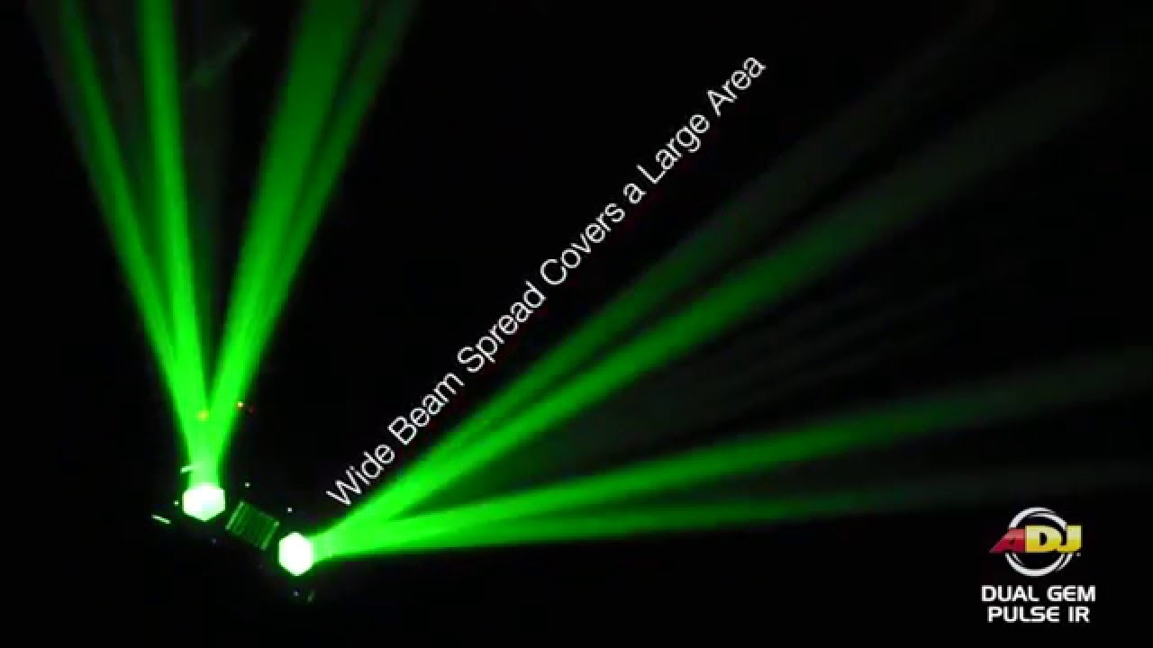 American DJ Dual Gem Pulse IR Moonflower Effect Light - YouTube