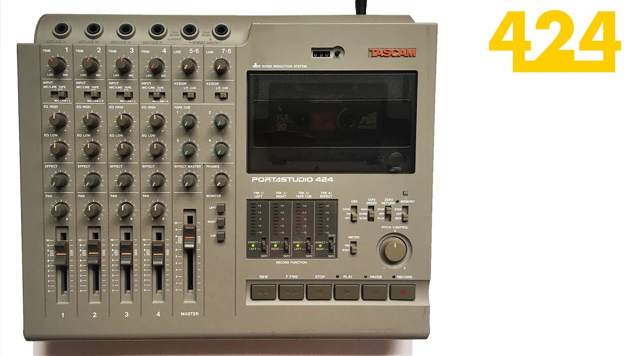 TASCAM 424: TESTING OUT A TASCAM PORTASTUDIO 424 | 424recording