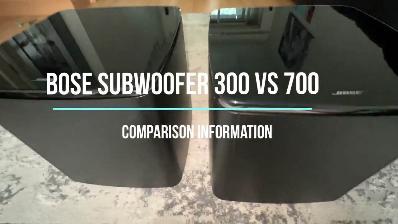 BOSE BASS MODULE 300 vs 700. - YouTube