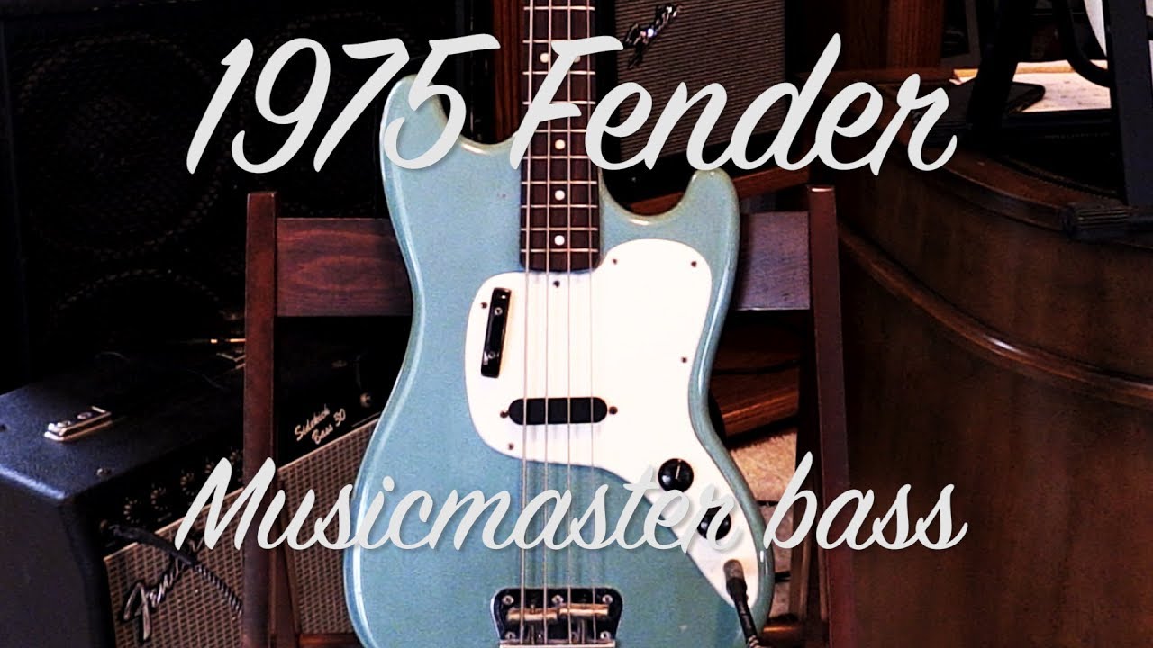 1975 Fender Musicmaster Bass made in the USA. - YouTube