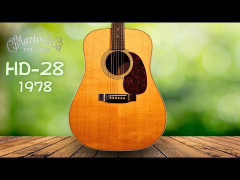 A 1978 Martin HD-28 pre-war style SQ neck guitar in pristine