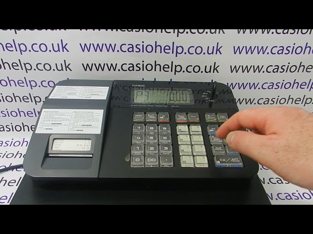 How To Reset A Department Button On The Casio SE-G1 / SE-S700 / SM