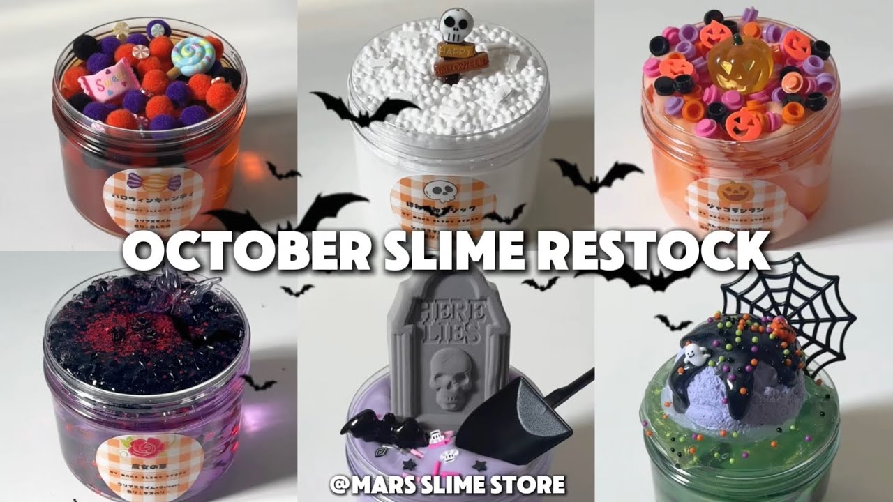 10月の販売スライム紹介👻🍭🎃 - YouTube