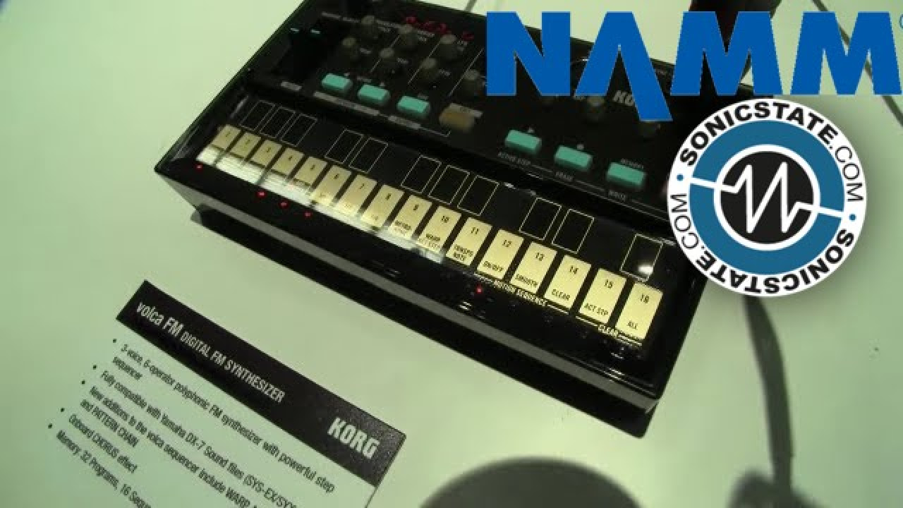 NAMM 2016 Korg Volca FM 6 op Synth - YouTube