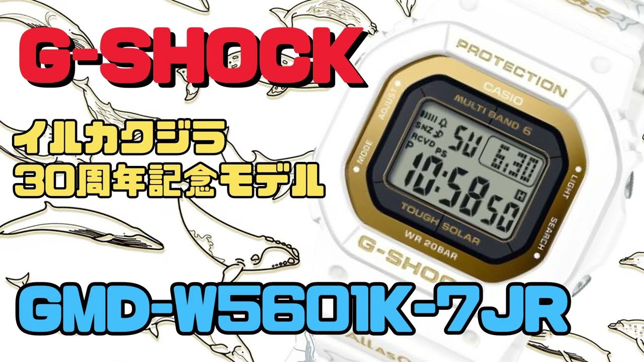 G-SHOCK イルカ・クジラ 30周年記念モデル GMD-W5601K-7JR ソーラー