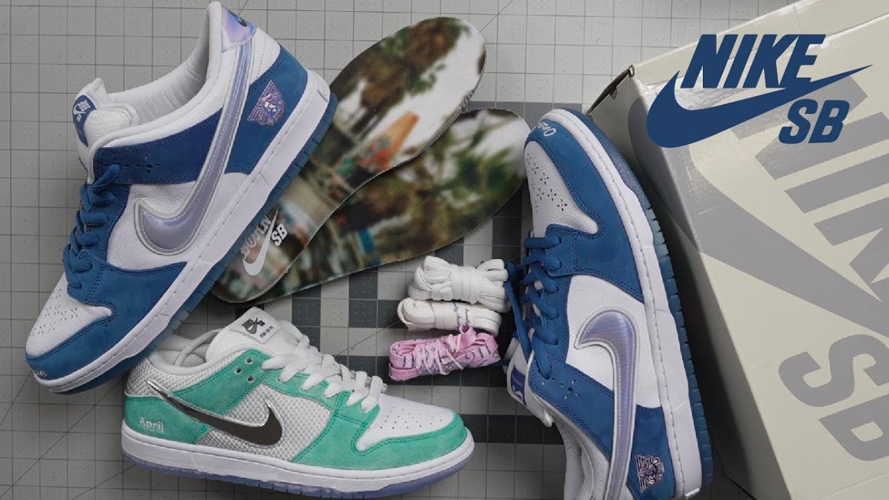 April vs Born and Raised | Nike SB Dunk Low Pro Head to Head - YouTube