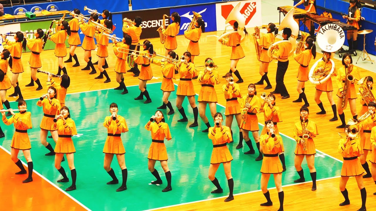 京都橘高校吹奏楽部 マーチング オレンジの悪魔 4K高画質 201929 1