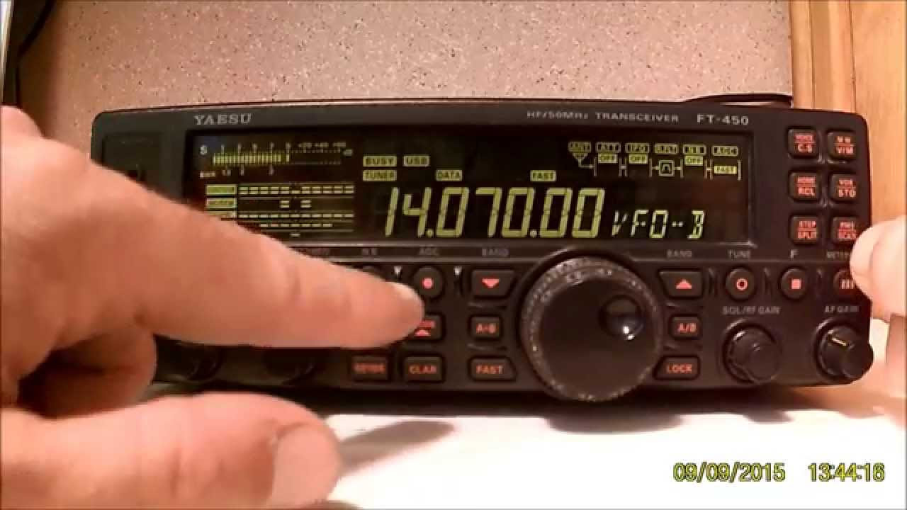 Yaesu FT-450 walkthrough demo - YouTube