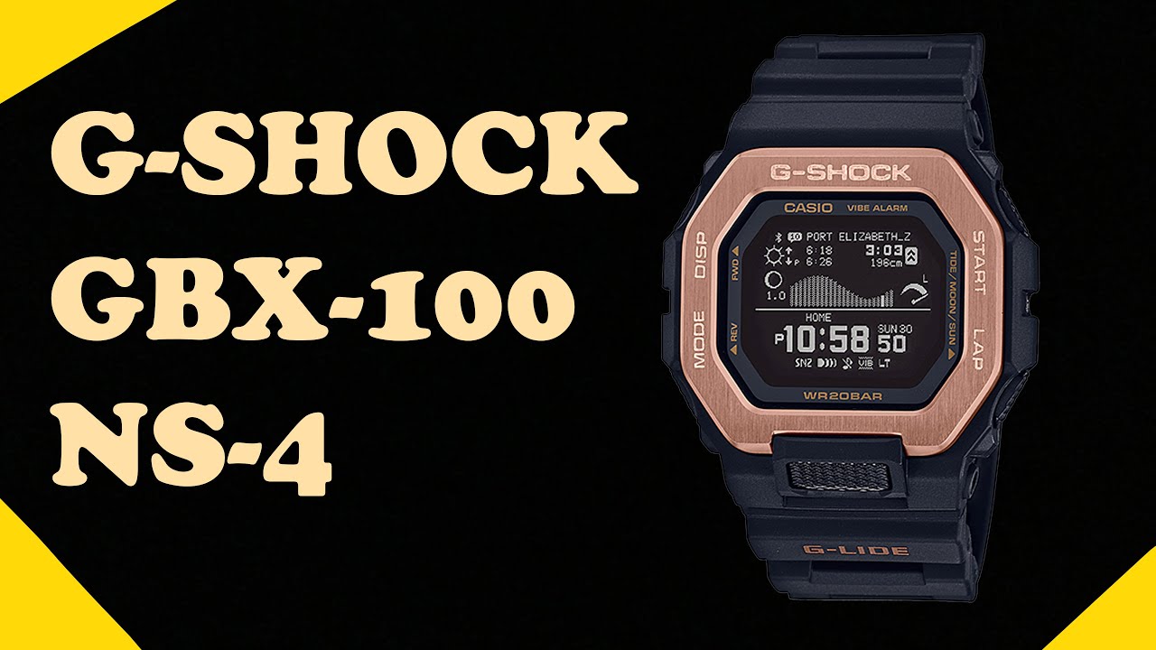 G-SHOCK GBX-100NS-4 - YouTube