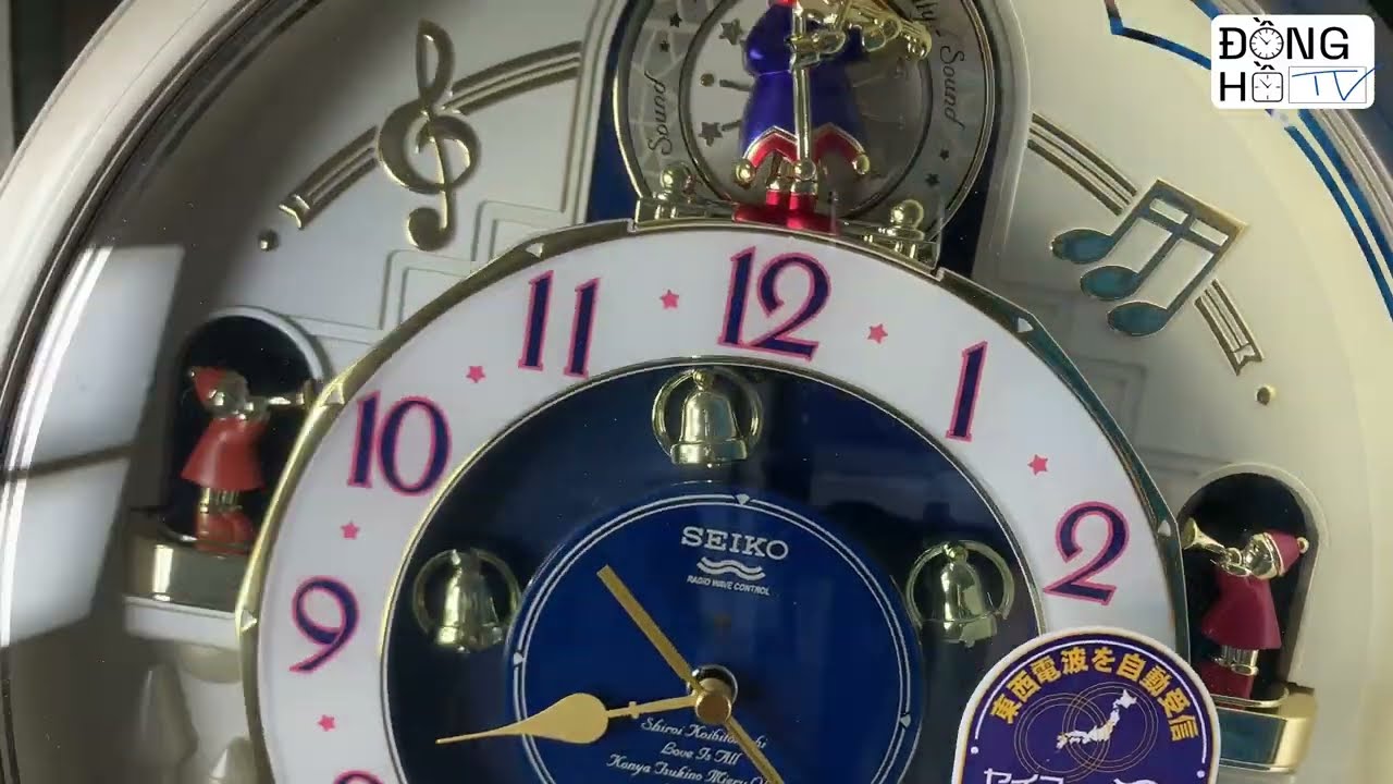 SEIKO WAVE SYMPHONY RE 555 S Music wall clock セイコー 掛け時計