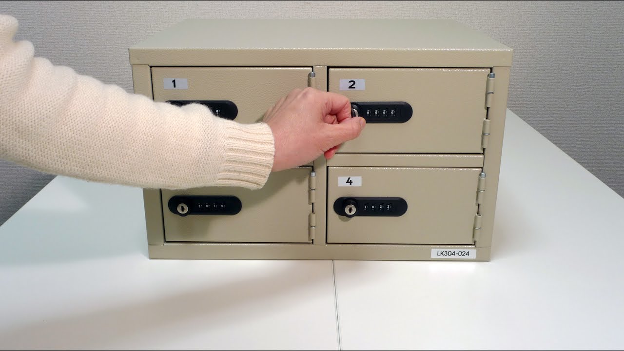 EIKO エーコー 貴重品保管庫＜数字合わせ式＞緊急解錠付 2列4段8人用