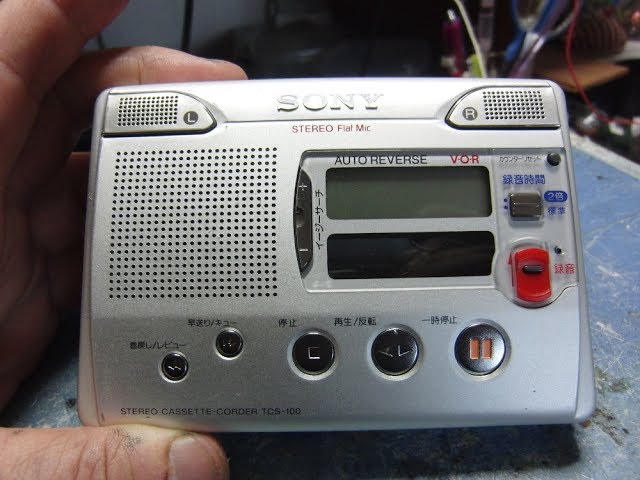SONY 2000年 カセットレコーダー TCS-100 - YouTube
