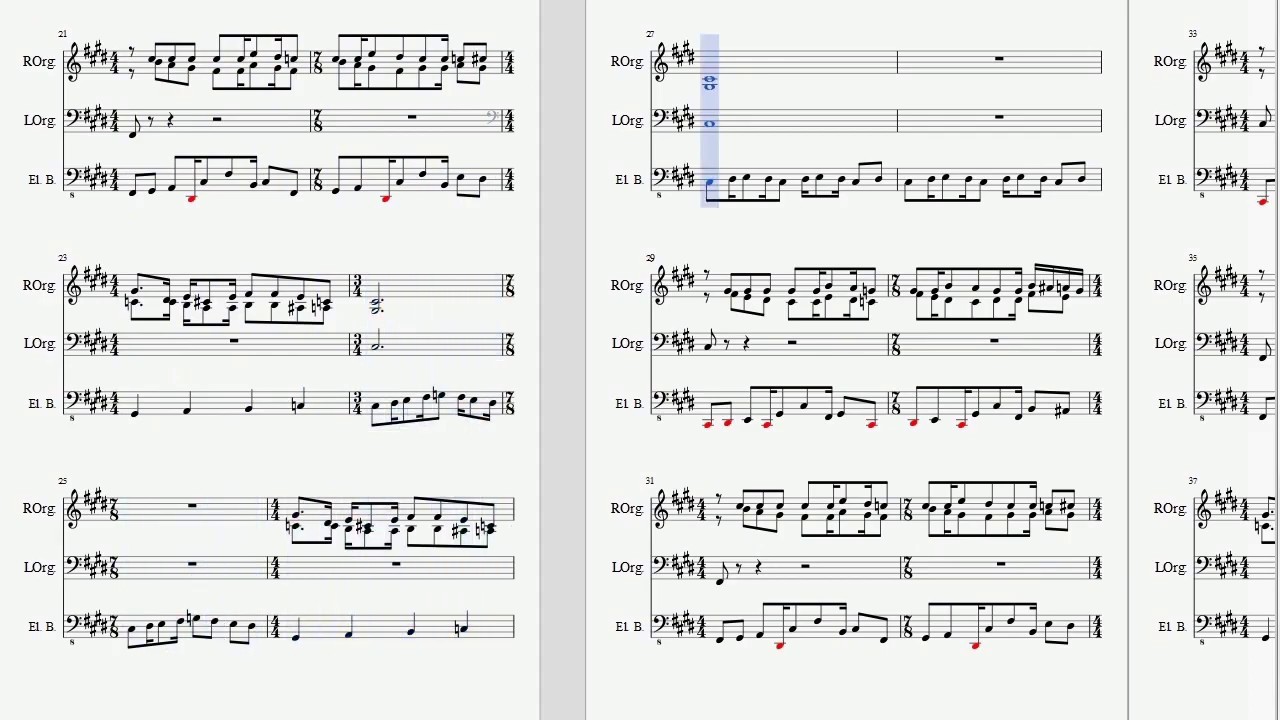 エレクトーン楽譜動画】FF6 - 妖星乱舞4章/FINAL FANTASY VI