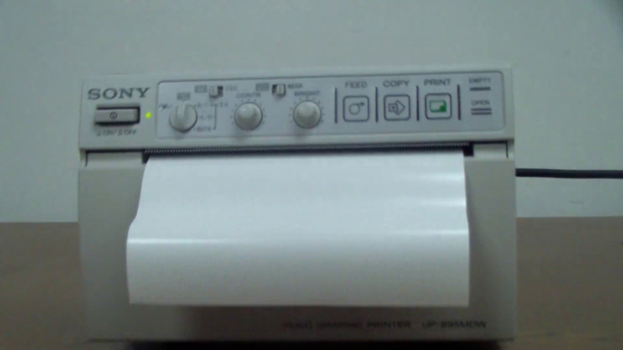 SONY UP-895MDW Video Graphic Printer - YouTube