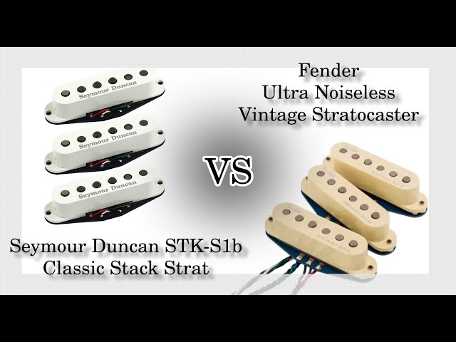 Seymour Duncan STK-S1b vs Fender Ultra Noiseless Vintage - YouTube