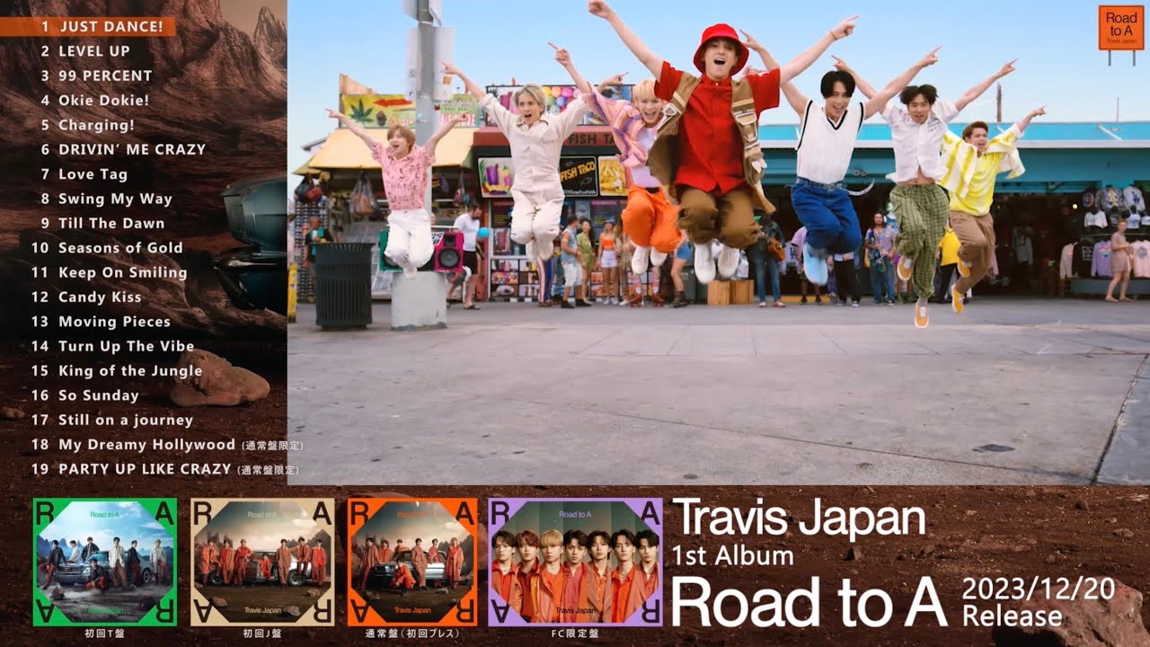 Travis Japan、1stAL『Road to A』ダイジェスト映像で新曲MV初公開