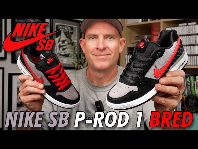 Nike SB P-Rod 1 Black Varsity Red Flint Gray | 20-Year Anniversary