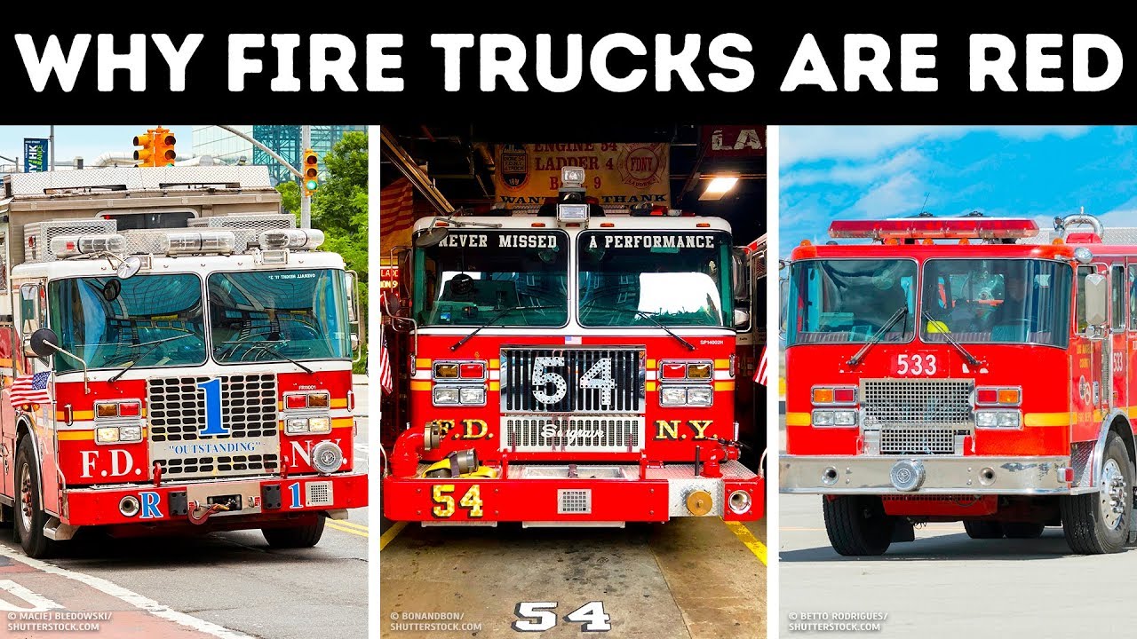 Why Are Firetrucks Red? - YouTube